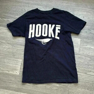 🔥Hooke🔥 | Black t-shirt with name brand on it and fishing hook